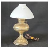 Brass Electrified Oil Lamp 16"