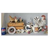 Chicken Figurines Teapots Decor