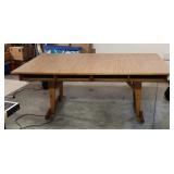 School Desk Solid Wood Laminate Top 8 Cubbies