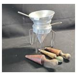 Food Vegetable Fruit Sieve and 3 Wooden Mashers