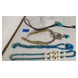 Vintage Costume Jewelry Turquoise Colored Stones