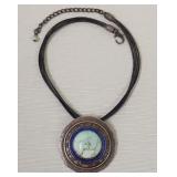 Vintage Silver Tone Turquoise Color Dtone