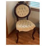 Tuffeted Velvet Parlor Chair W19 H38 D18