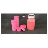 NEW Tupperware Hot Pink Jar and Slim Storage with
