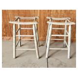 Saddle Seat Stools (2) Need Seats W16 H24 D16