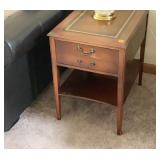 MCM Single Drawer Side Table W17 H24 D23