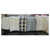 Homespun Cotton Waffle Weave Tablecloths Throws R