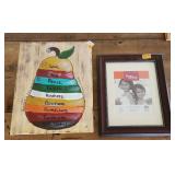 Canvas Art Galatians 5:22 and 14 x 11 Frame