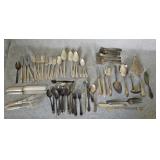 Silverplate Silverware Lot Many Patterns Jewelry