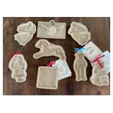 Brown Bag Cookie Mold Lot Holiday Scarecrow Angel
