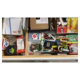 Office Supply Drawer Lot Batteries Pens