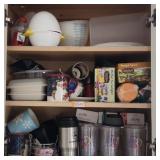 Contents of Cabinet Tea Mugs Insulated Cups