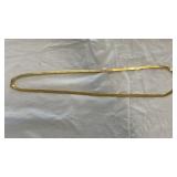 Gold Tone Unmarked Non-Magnetic Necklace