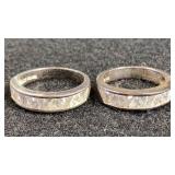 Silvertone Ladies Rings (.925 - 9.2 grams)