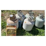 Propane Tanks Mostly Empty Lot