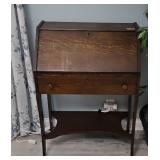 Oak Secretary Style Desk W26 H37 D14 (unopened)