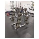 Set of 10 Ivanko Straight Bars With Rack