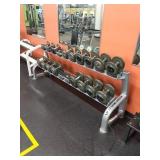Set of 17 Dumbbells With Rack