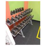 Set of 20 Dumbbells With Rack