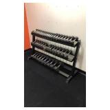 Set of 44 Dumbbells With Rack