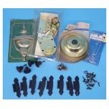 Brass Door Knocker, Cast Iron Hinges+