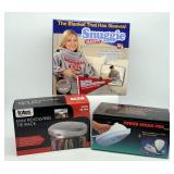 Snuggie Varsity + Revolving Tie Rack + Power Steam