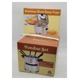 Fondue Set + Stainless Steel Deep Fryer