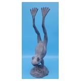 Metal Decorative Frogstand Figurine