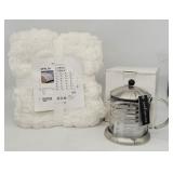 ikea Ofelia Throw Blanket, Cafe Deluxe Carafe