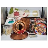 Housewares Lot, Cook Books, Rowenta Iron, Picnic B
