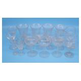 Assorted Etched Glass & Other Drinkware