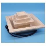 Table Top Stone Look Stepped Fountain