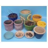 Grouping of Decorative Planters