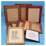 Grouping of Wooden & Metal Picture Frames 8X10