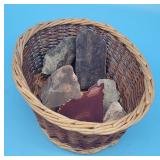 Small Basket w Stone Specimens