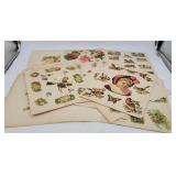 Scrapbook Pages w/ Victorian Die Cuts Dogs, Roses,