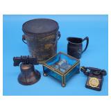 Antique Advertising Butter Tin, Liberty Bell, Watr