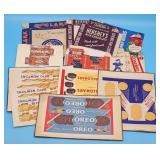 Vintage Advertising Wrappers Oreo, Hersheys, Fig N