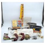 Lot of Model Plane Building Supplies, Glue, Tools