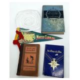 North Carolina Pennant, Handkerchiefs, Books+