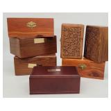 Grouping of Empty Decorative Memorial Boxes