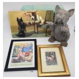 Scotty Dog Resin Figure & Framed Decoratives