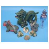 Stone Critter Littles, Dragon Figurines, Candle, P
