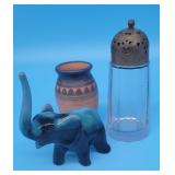 Antique Shaker Bottle, South Western Pottery Vase
