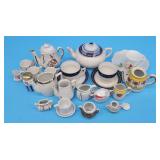 lot of Porcelain Teapots, Tea Cups, Miniatures