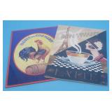 Art Print Signs Rooster Paris Cafe