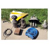 Punched Tin  Dietz Lantern Lighting Lot Umbrella A