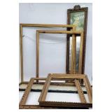 Antique Frames & Trumeau Mirror w Child