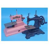 2 Antique Childs Sewing Machines Kay-ee Sew Master