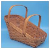 Longaberger 1995 Hi Low Slant Edge Harvest Basket